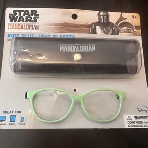 Star Wars The Mandalorian Kids Blue Light Glasses + Protective Storage Case.